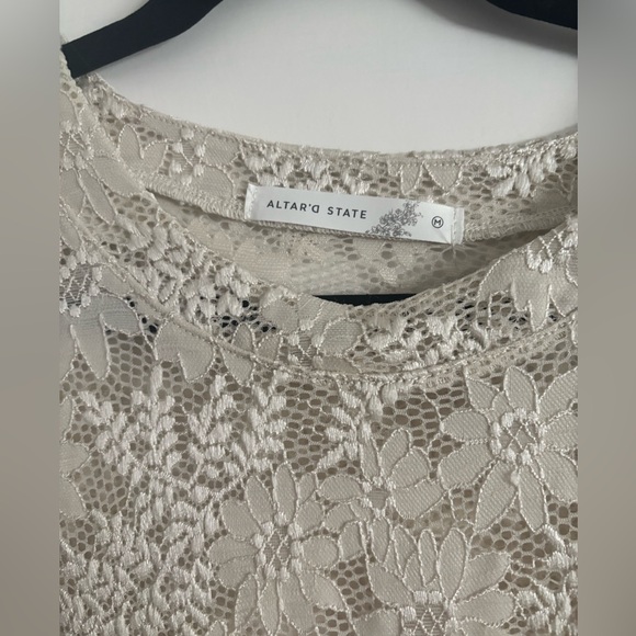 Altar'd State Cream Lace Blouse - Picture 3 of 3
